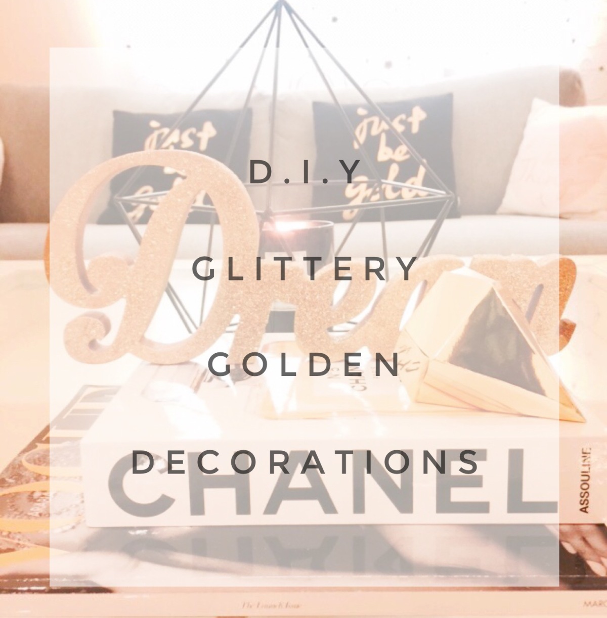 [D.I.Y] Glittery Golden Decoration ✨💎